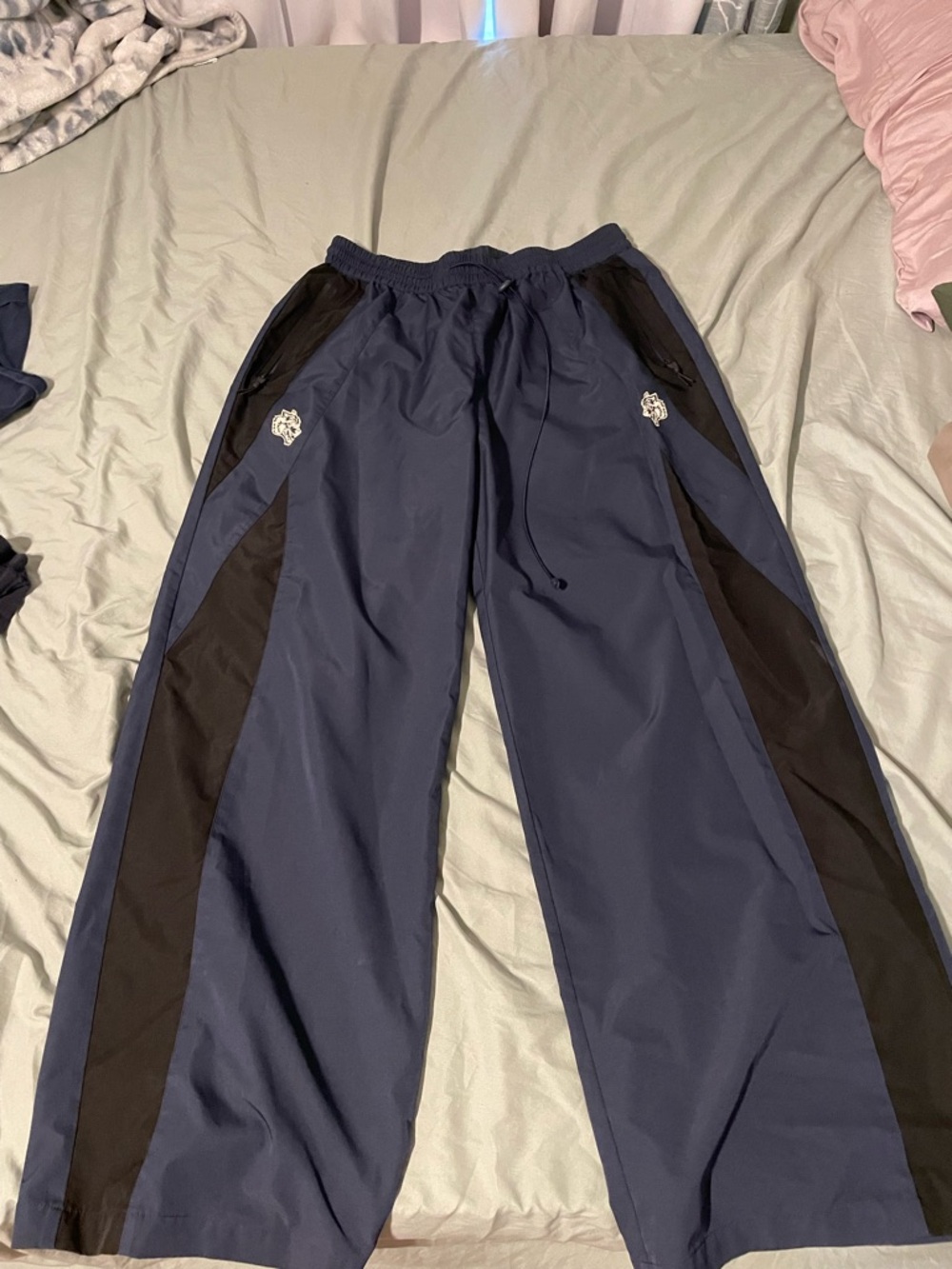 Darc Sport Navy and Black Men's Track Pants